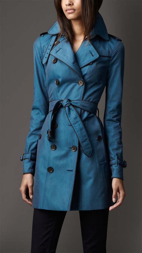 burberry coal blue trench coat